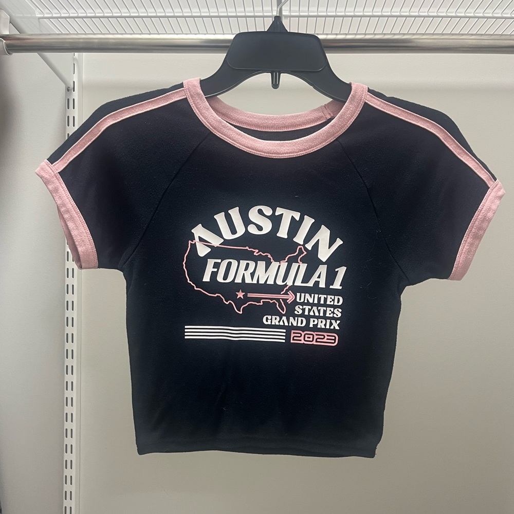 PacSun Austin Formula 1 Kids Tee - Black and Pink